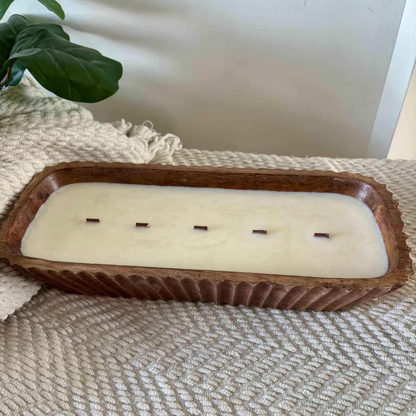 Rustic Hearth Dough Bowl Candle